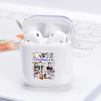 

Cute Riverdale TV Series Airpods Case For Apple Airpods 2/1 Cover Soft Transparent TPU Case Earphone Capa For air pods Box Bag