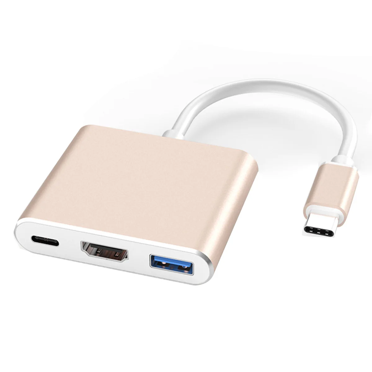 SOONHUA 3в1 тип-c к HDMI USB 3,0 PC быстрая зарядка адаптер тип-c к HDMI адаптеры USB C к 4K HDMI конвертер для ноутбука телефона