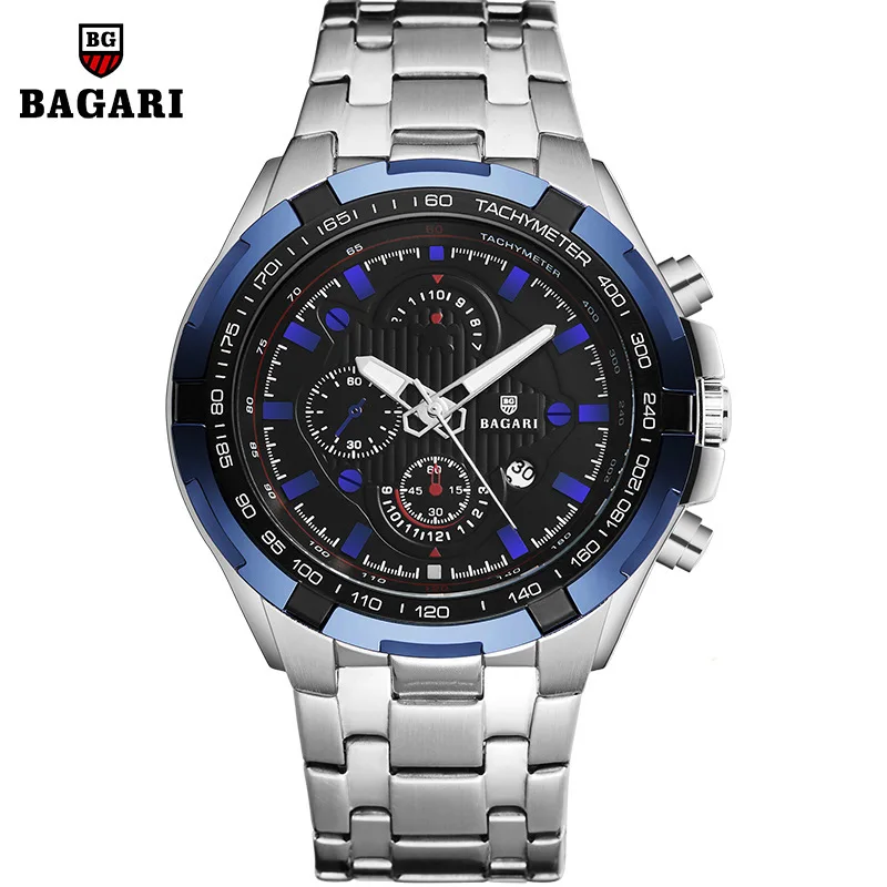 

Fashionable Watch Men Steel Belt Quartz Watch Wristwatch Watch