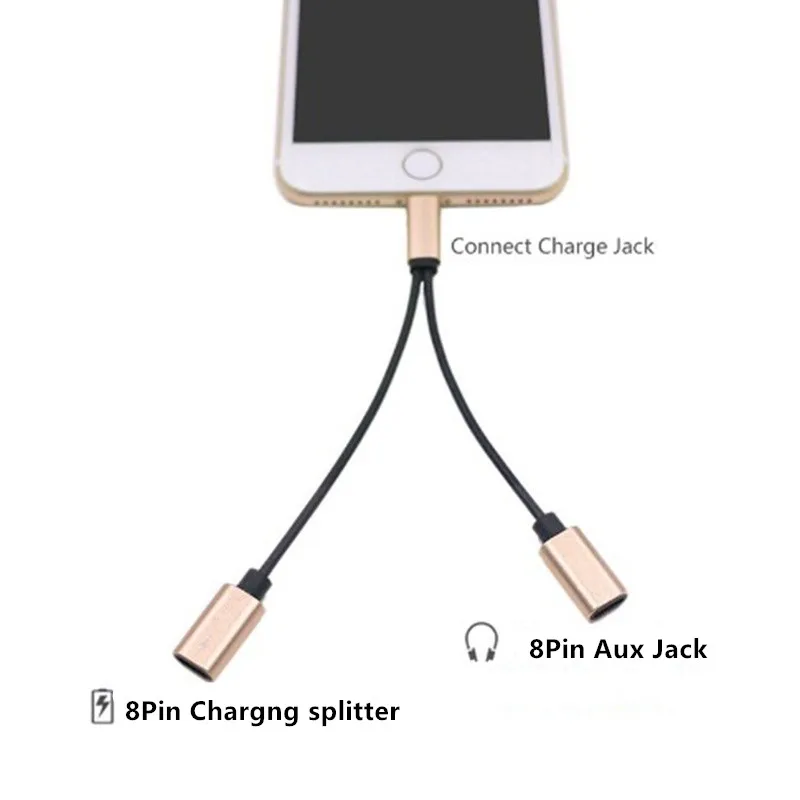 Адаптер adaptador для iphone 7 8 plus xs max xr x адаптер 2 в 1 Spliter для Apple для зарядки наушников адаптер Adaptadores