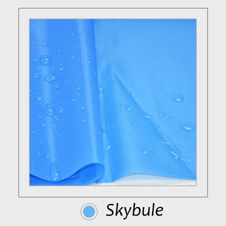 50 см* 150 см полиэстер водонепроницаемый прочная ткань PU покрытие для зонта кайт овсянка одежды ручной работы DIY - Цвет: Skyblue