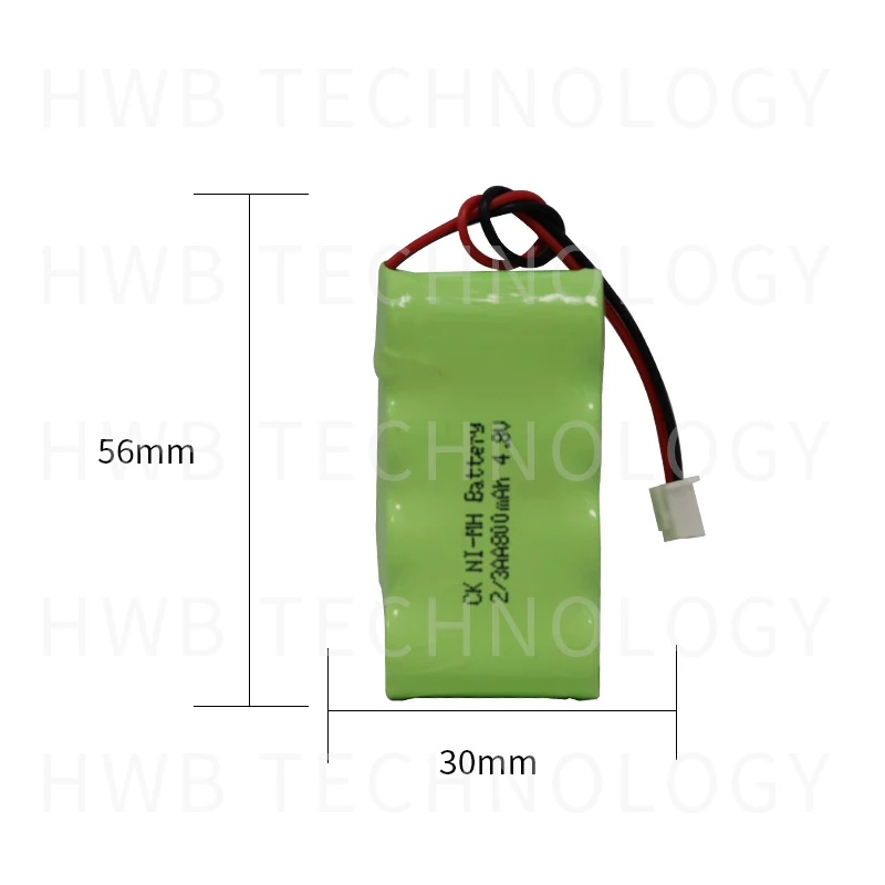 1 шт./лот ni-mh 2/3aa 4,8 V ni-mh аккумуляторная батарея для аварийного освещения
