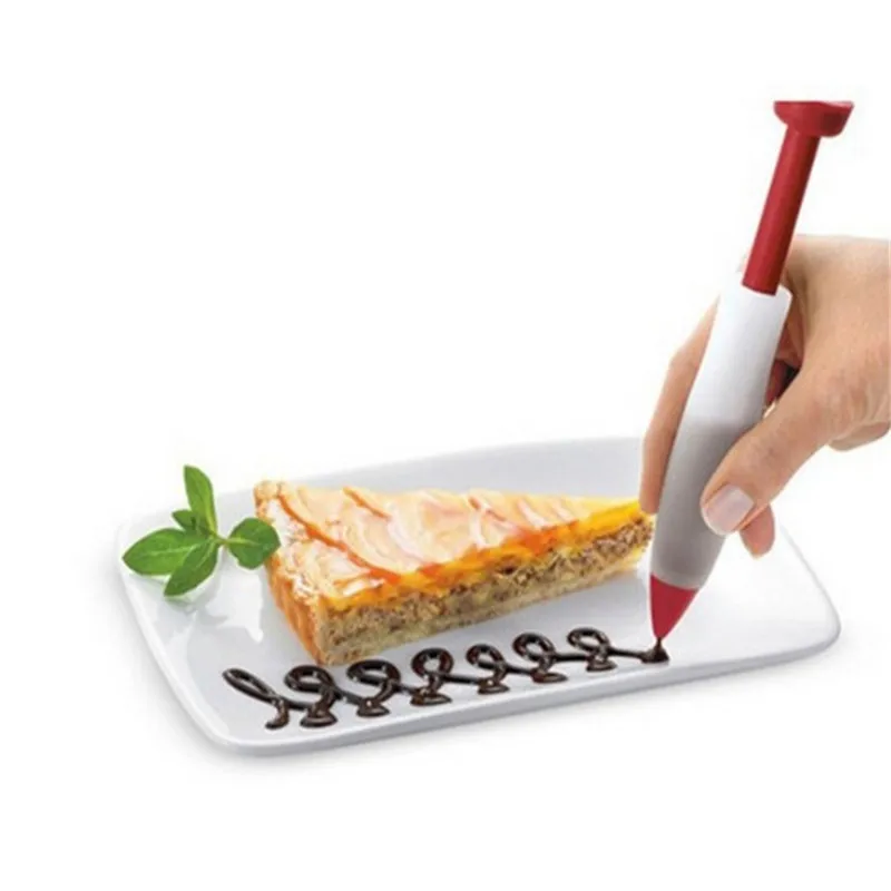 

TTLIFE Silicone Food Writing Pen Chocolate Decorating Tool Cake Mold Cream Cup Cookie Icing Piping Pastry Nozzles Kitchen Gadget