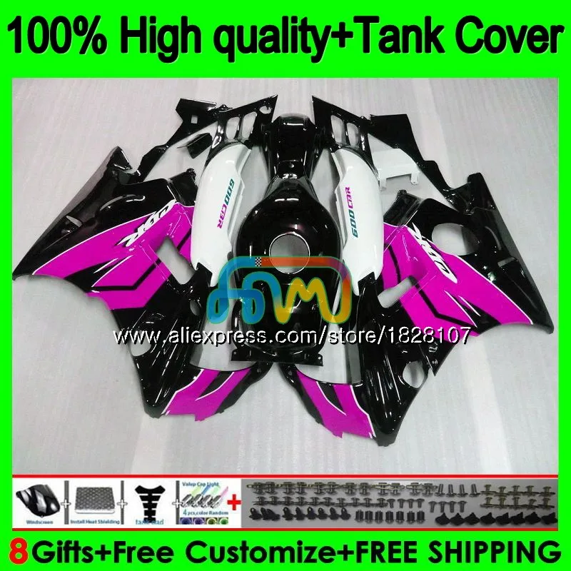 600CC Fairing For HONDA CBR 600 FS 600F2 600FS 1BS.169 Rose black CBR600 F2 CBR600F2 1991 1992 1993 1994 91 92 93 94 Body+Tank - Color: No. 1