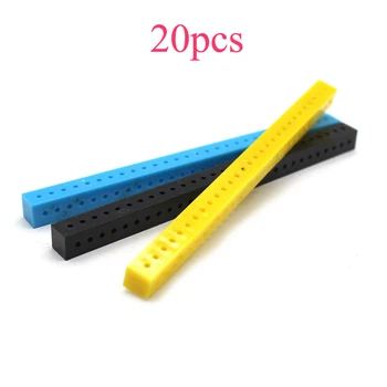 

20PCS Length 150mm Square Plastic Strips 2mm Axles Frame Colorful Connecting Rod Bracket for DIY Toy Car Boat Robot Model Parts