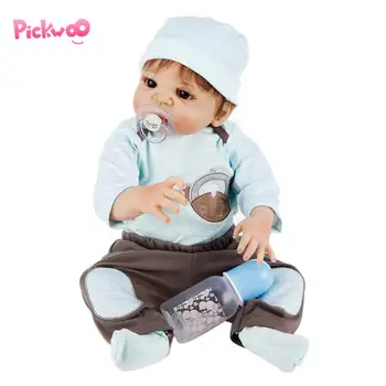 

Pickwoo 56cm Silicone Reborn Baby Boy Doll Toy Like Full Silicone Body Newborn Babies Doll Bebes Reborn Bonecas Waterproof Bath