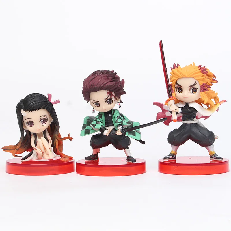 Демон убийца Kimetsu no Yaiba Q posket Kamado Tanjirou Nezuko Zenitsu Giyuu Inosuke ПВХ фигурка Модель