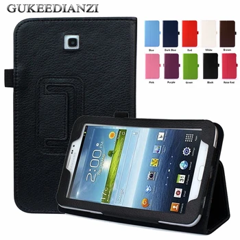 

Case For Samsung GALAXY Tab 3 7.0 SM T210 T211 T215 7" Tablet Flip Fold Stand PU Leather Protect Cover For Tab3 7.0