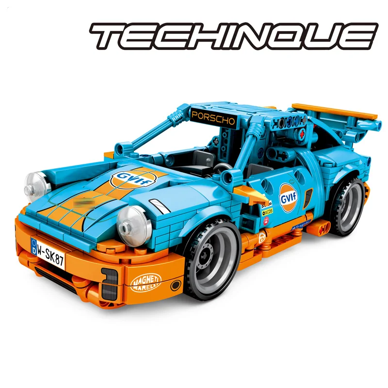 

Sembo 701502 Super Racing Car Technique Building Blocks Bricks Technic Series Model Diy Toys For Children Gifts city traffic