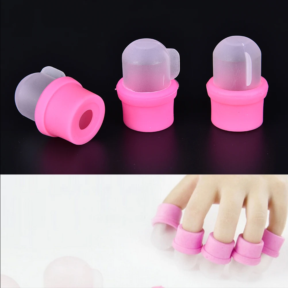 10 шт. носимая Крышка для Soakers ногтей Soaker Cap s Remover сделай сам полировка акриловый