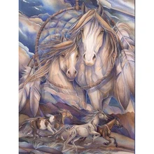 5D DIY Алмазная картина горячая Распродажа животное, бриллиант, вышивка "Плавающая лошадь" горный хрусталь картины подарок домашние декорации