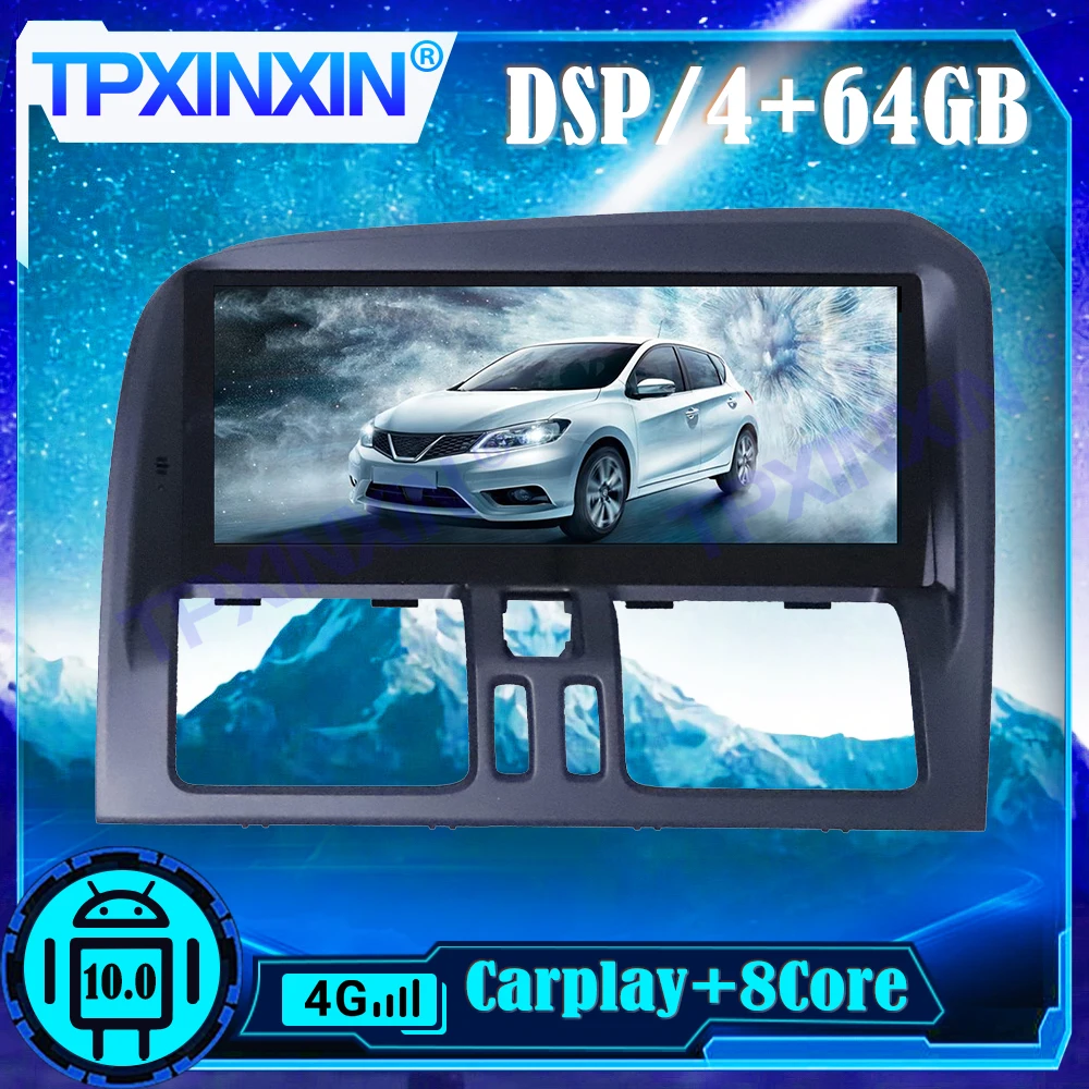 4+64G For Volvo XC60 2009 2017 Car Android 10.0 Carplay DSP Multimedia Player Auto Stereo tape