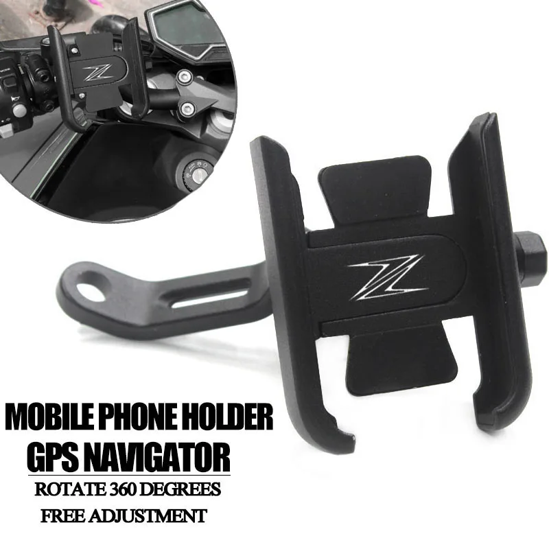 

For KAWASAKI Z650 Z800 Z750 Z900 Z900RS Z1000 Z1000SX Z400 Z300 Phone Holder Motorcycle CNC Handlebar Mobile GPS Stand Bracket