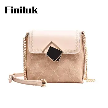 

Fililuk Diamond Lattice Women Bags Fashion Chain Shoulder Messenger Bag Korean Style Crossbody Bags Frosted Leather BIW408 PM49