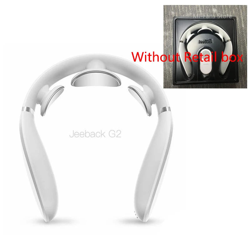 Xiaomi Jeeback шейный массажер G2 TENS импульсный массажер для спины и шеи с дальним инфракрасным нагревом забота о здоровье Расслабляющая работа с приложением Mijia - Цвет: without box
