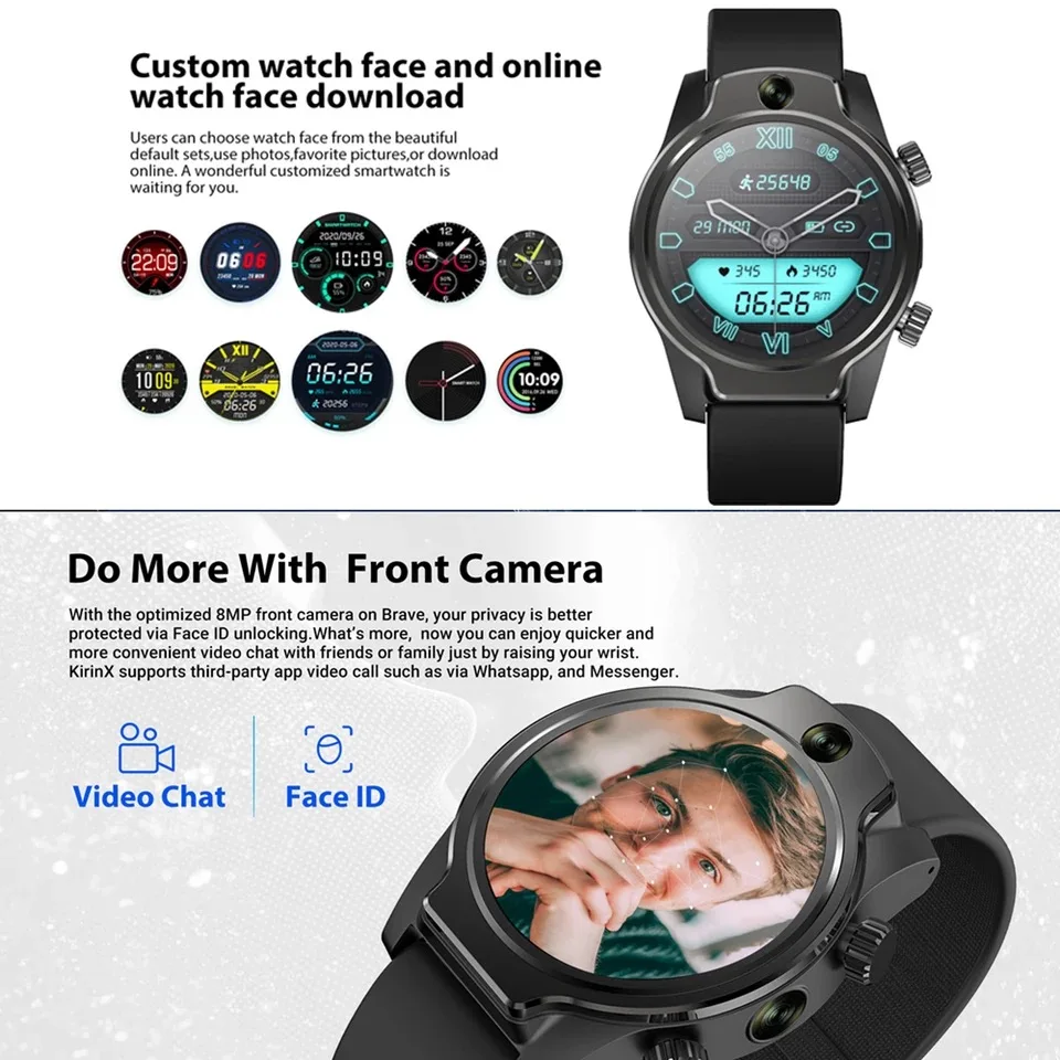 8MP  ī޶ 4G LTE Ʈ ð 1.69 ġ 3GB + 32GB 1360mAh ̽   GPS WIFI IP68 50m   Ʈ ð ο  4G ȭ SIM LTE 