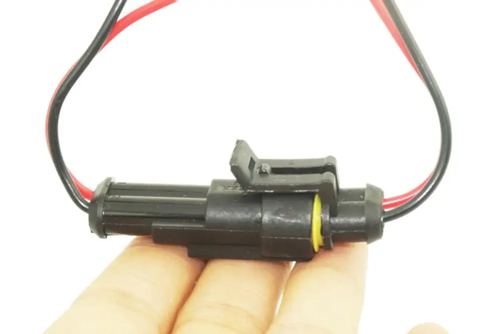 2x 2 Pin Way Waterproof Electrical Wire Connector Plug Terminals Hid