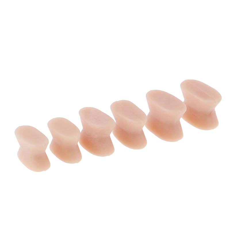 Toe Separators 2pcs = 1pair Silicone Gel Toe Separator Hallux Valgus Thumb Overlapping Repair Bunion Corrector Bone Orthotic Straightener 3 Size
