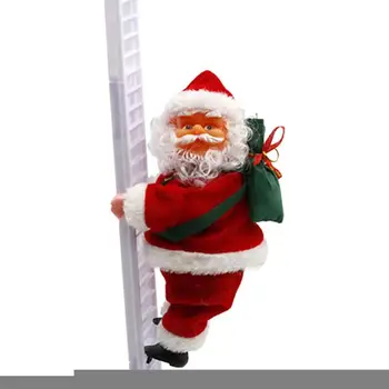 

Christmas Santa Claus Electric Climb Ladder Hanging Decor Tree Ornaments Funny New Year Party Kids Gifts Party Decoration 2021