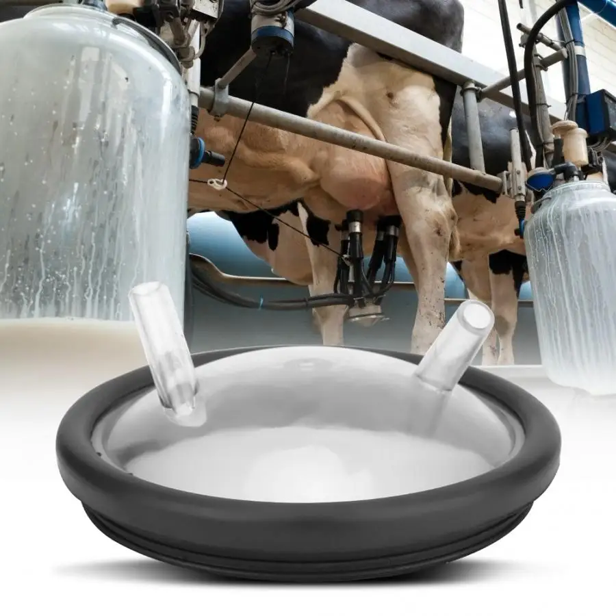Ведро для дойки пластиковое прозрачное ведро для молока крышка и прокладка для доильной машины две открытые крышки