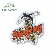 EARLFAMILY 13cm x 13cm for Pacific Surfing Car Stickers Vinyl JDM Windshield Bumper Windows RV VAN DIY Fine Decal Truck Graphics