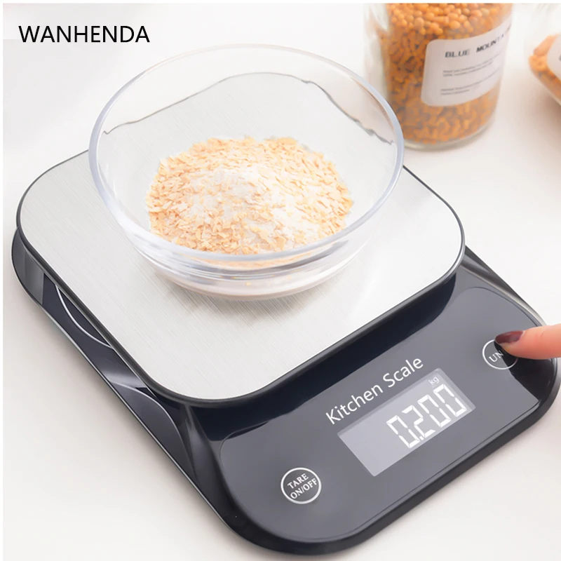 10kg/1g Cake Kitchen Scales Electronic scales Stainless steel digital scale Measuring Weight Housewares Balance Precision Tools