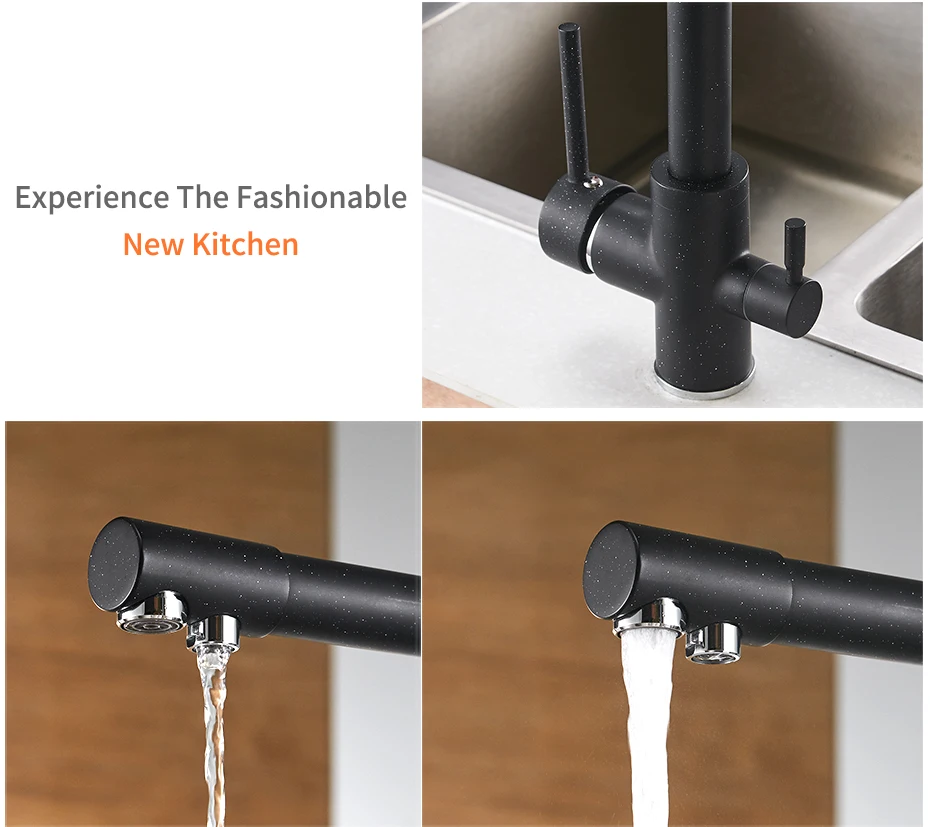 Filter Kitchen Faucets Deck Mounted Mixer Tap 360 Rotation with Water Purification Features Mixer Tap Crane For Kitchen N22-072