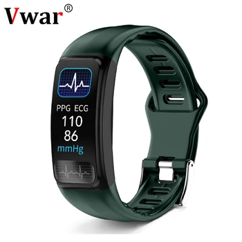 

Vwar ECG PPG SPO2 Smart Bracelet Heart Rate Blood Pressure Monitor Sport Smart Band IP67 Waterproof Fitness Tracker Wristband