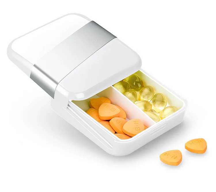 Pill Box Case Portable Travel Splitter Pill Organizer Tablet Container Medicine Storage Safe Fashion Food Grade Plastic Outdoor (2)