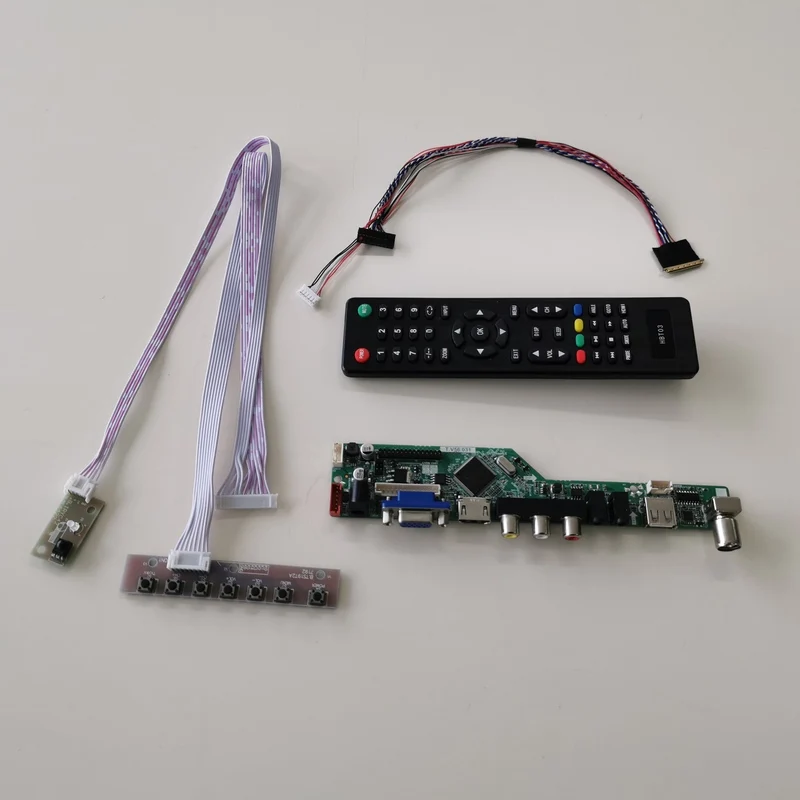 Для LP125WH2-TLB1/TLB2 T. V56 экран контроллер привода платы ноутбука ПК LVDS 40Pin WLED VGA+ HDMI+ AV+ USB+ RF 1366*768 12," DIY kit