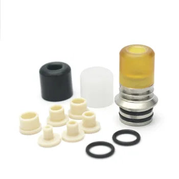 

High end Kit 510 Ultem POM Yellow Black White Vape Driptip 5 sizes narrow bore drip tip for 510 type Vape RDA RTA RDTA