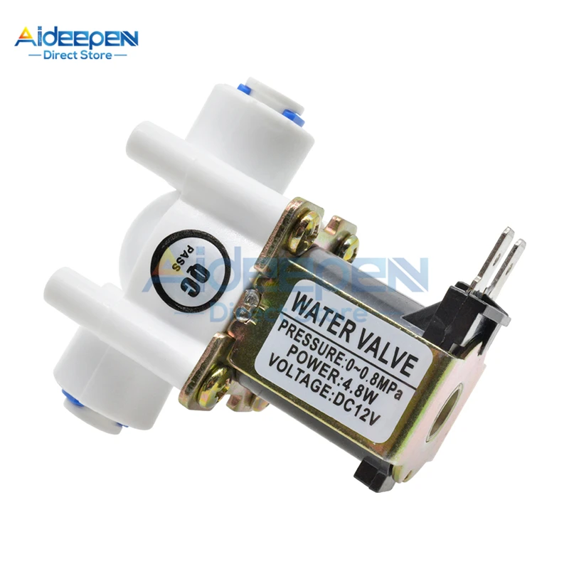 DC 12V 24V NC Electric Solenoid Valve Water Air Inlet Flow Switch 1/4 " Inlet water solenoid valve For Washing Machine