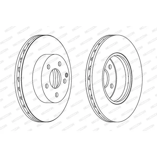 Диск тормозной MERCEDES W204/W212 09- передний D=295мм. FERODO D