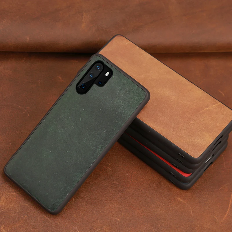 Чехол для телефона из воловьей кожи для huawei Pro P10 P20 P30 lite mate 9 10 20 Pro роскошный чехол из кожи Crazy Horse для Honor 8X9 10 lite чехол