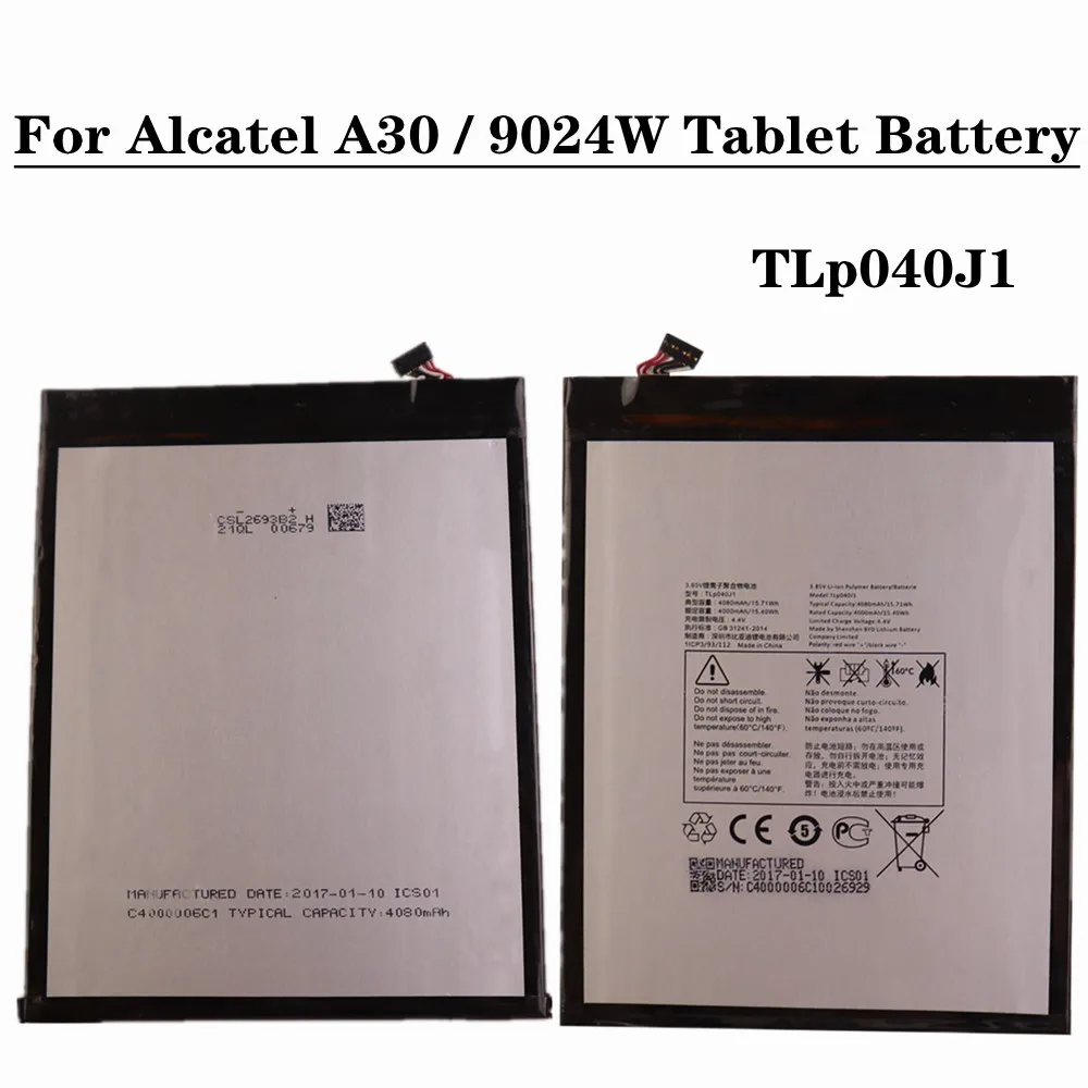 Аккумулятор для планшета Alcatel A30 9024 Вт 4080 мАч TLp040J1 высококачественные