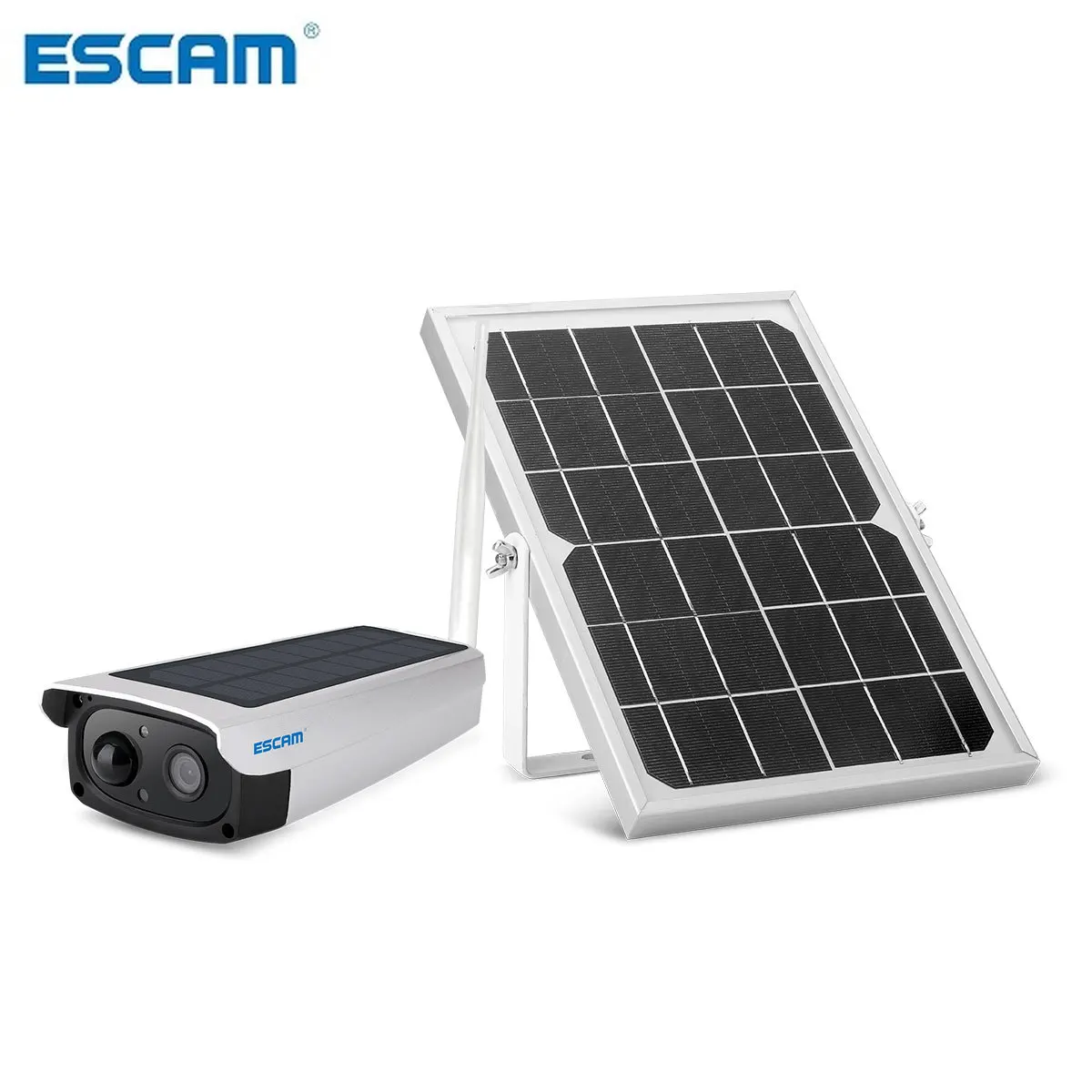 ESCAM QF270 1080P 2.0MP Solar Battery Low Power Consumption WIFI PIR Alarm Security Camera with Audio WIth Solar plan