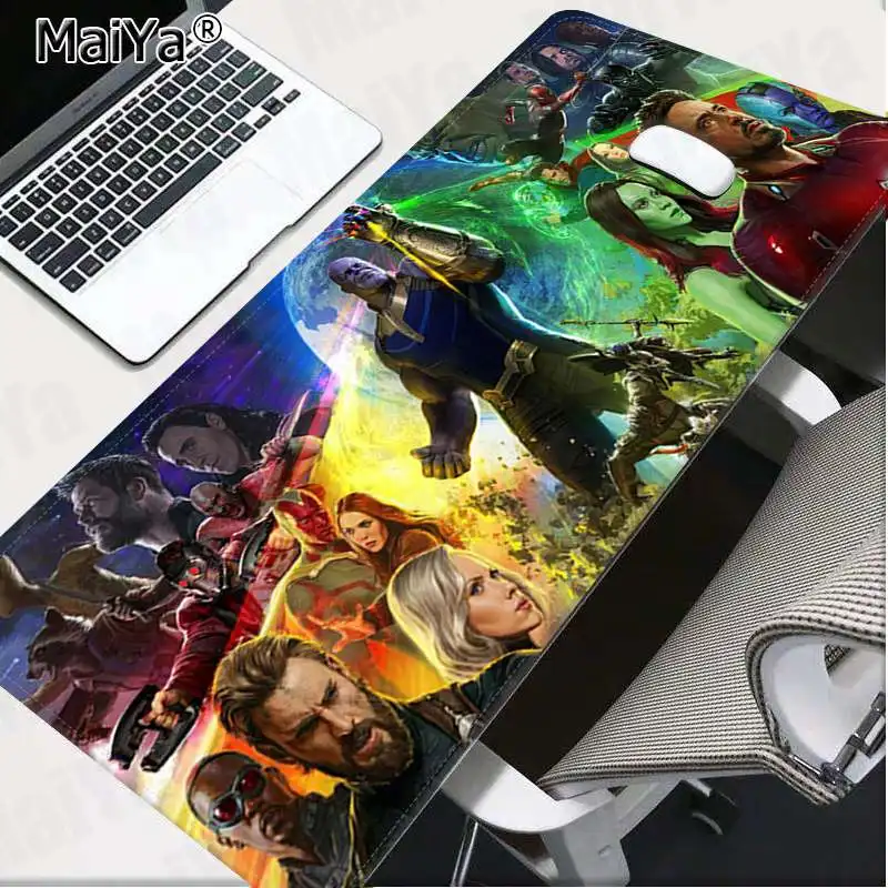 Коврик для мыши Maiya The Avengers movie Locking Edge версия для игры скорость/контроль большой игровой коврик для мыши