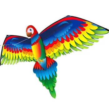 

Flying Games Outdoor Easy To Fly Activity Kids Adults Lightweight Single Line With Tail Toy Portable Funny Family 3D Parrot Kite