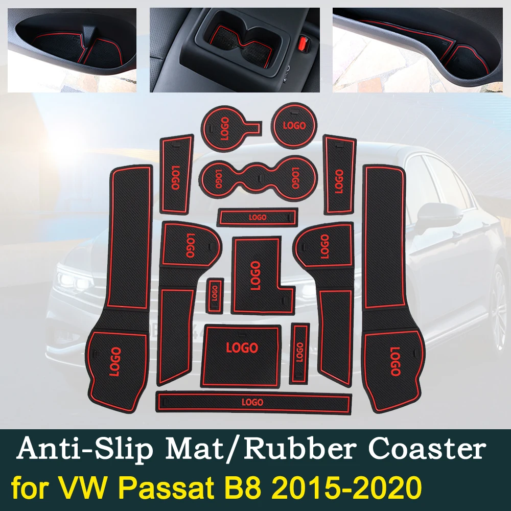 Анти-скольжения двери резиновая манжета подушка для VW Passat B8~ для Volkswagen Groove автомобильные аксессуары