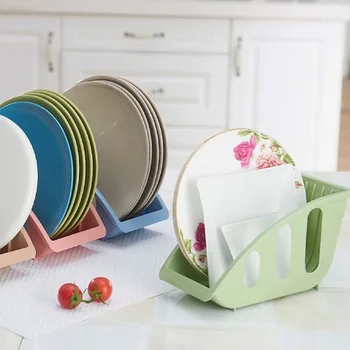 

Dish Storage Basket Rack Drain Shelf Drainpipe Home Kitchen Reserve Plate Plastic Storage Furnishing Small Items And Tools Sink