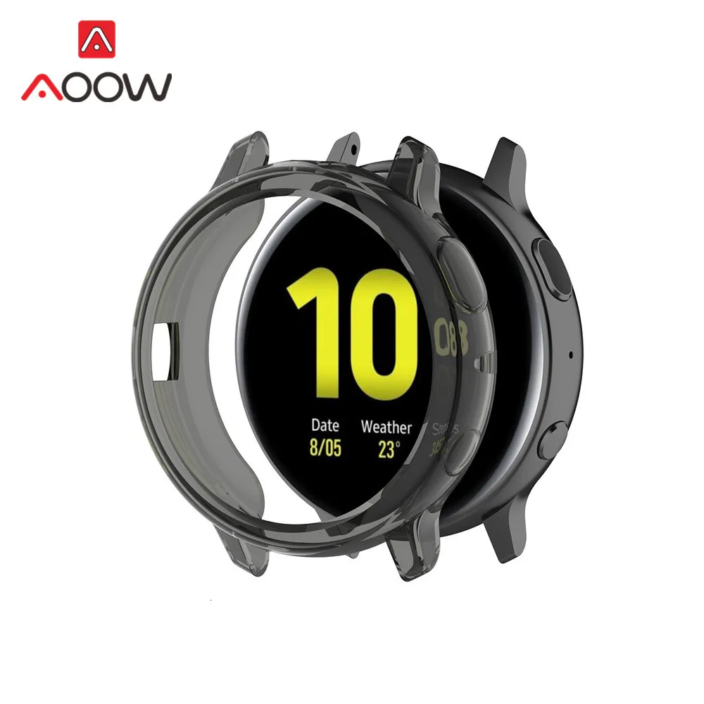 Мягкий ТПУ защитный чехол для экрана для samsung Galaxy Watch Active 2 40 мм 44 мм R820 R830 Active2 Прозрачная защитная рамка