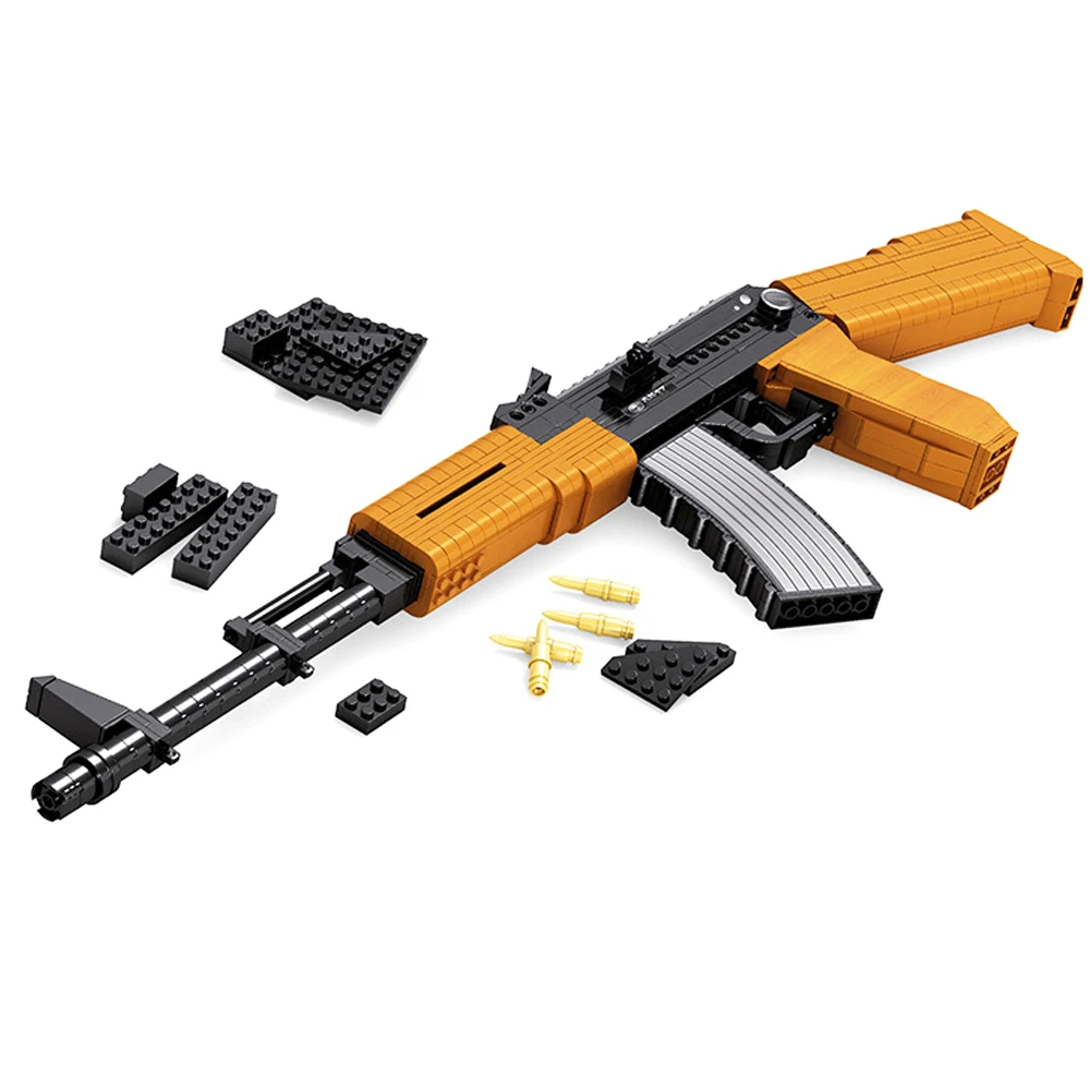 AUSINI 22706 Военный серии AK-47 нападения Винтовка Модель Набор строительных блоков