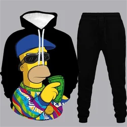 Sweat à capuche imprimé 3D pour hommes, ensemble complet de vêtements, loisirs de plein air, motif fin, offre spéciale, nouvelle collection 2022 