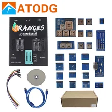 Orlaranja 5 programador, novo oem orlaranja 5 programador profissional com pacote completo laranja 5 adaptadores completos de boa qualidade