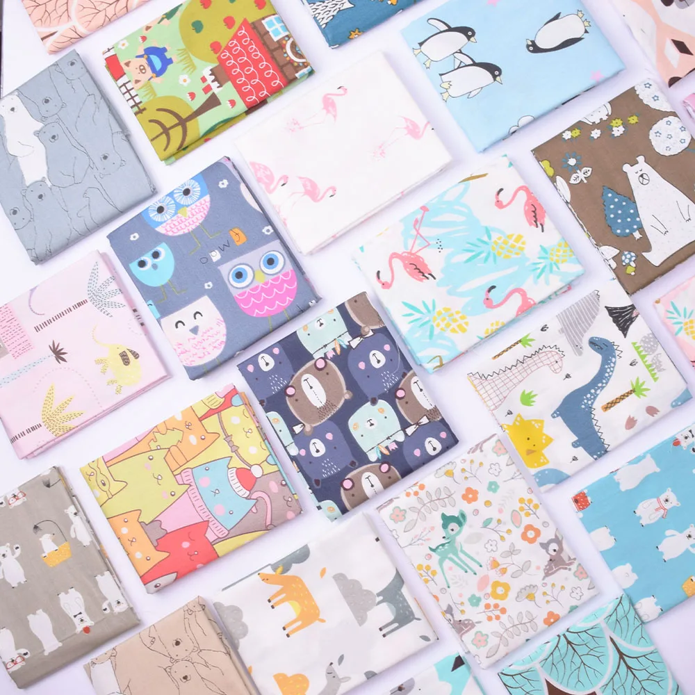 100% Cotton Cartoon Twill Fabric For Quilting ,Kids Patchwork Cloth,DIY
Sewing Fat Quarters Material Fabric For Children Baby