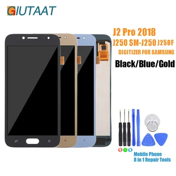 

LCD Display For Samsung Galaxy J2 Pro 2018 J250 SM-J250 j2Pro J250F Touch Screen Digitizer Assembly Replacement with Tools
