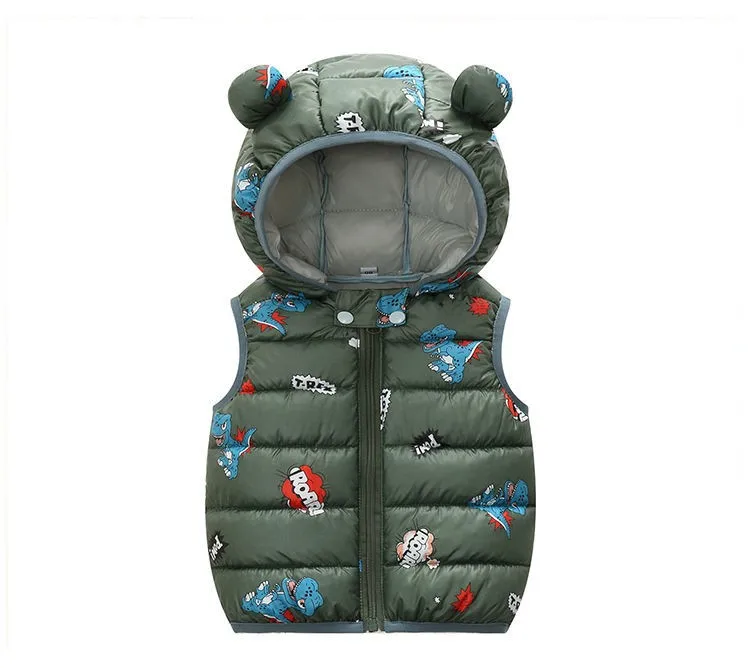 cloak jacket 2022 Autumn Children Warm Vest Baby Cotton Waistcoat Kids Outerwear Vest Children Clothing Boys Girls Hooded Jackets Vest nice winter coats