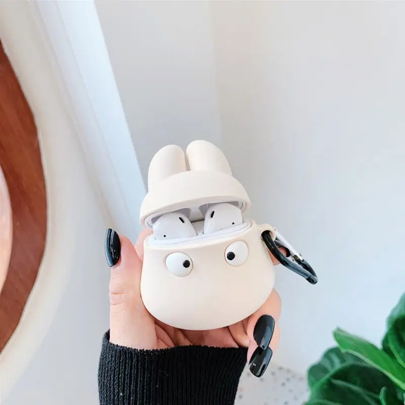 Мультфильм рисунок Защитный чехол силиконовый чехол оболочка протектор для Airpods 1/2