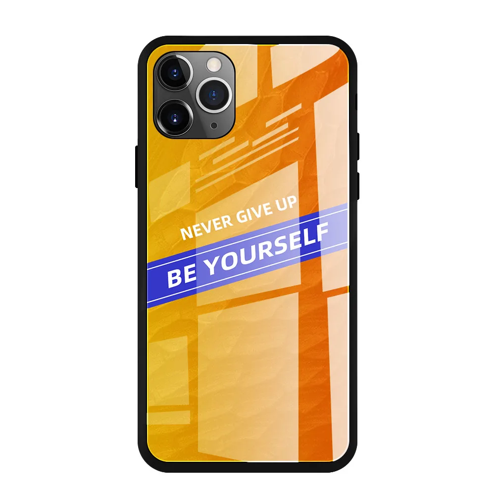 Color 5 25 шт модный крутой стеклянный чехол для телефона IPHONE 11/XS MAX 6,5/XR 6,1/XS градиентный стеклянный чехол для телефона IPHONE 7/8 Plus/6s - Цвет: Color 5