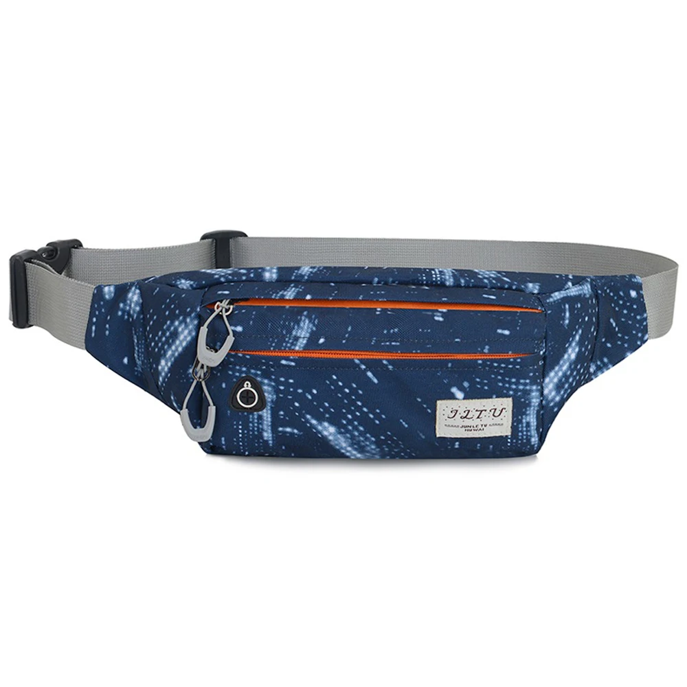Dotted Dark Blue Нейлоновая спортивная сумка, сумка для бега, ремень для бега, спортивная сумка для мужчин и женщин, сумка для фитнеса, поясная сумка для тренировки, поясная сумка, держатель для сотового телефона - Цвет: Dotted Dark Blue